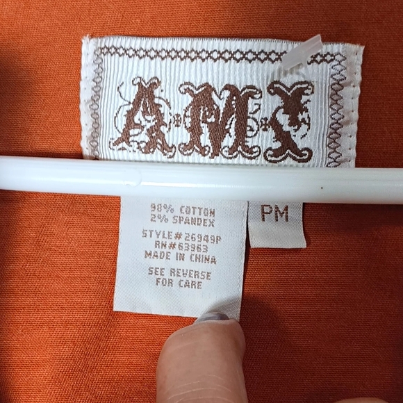 Ami Women's Rust Utility Jacket with Grommet Accents - Picture 4 of 7